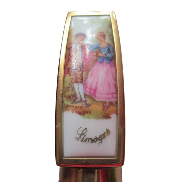 Carmont-Paris-modele depose, Limoges, refillable lipstick with mirror, unused - Picture 2 of 14